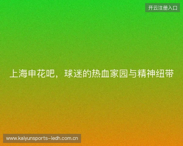 上海申花吧，球迷的热血家园与精神纽带
